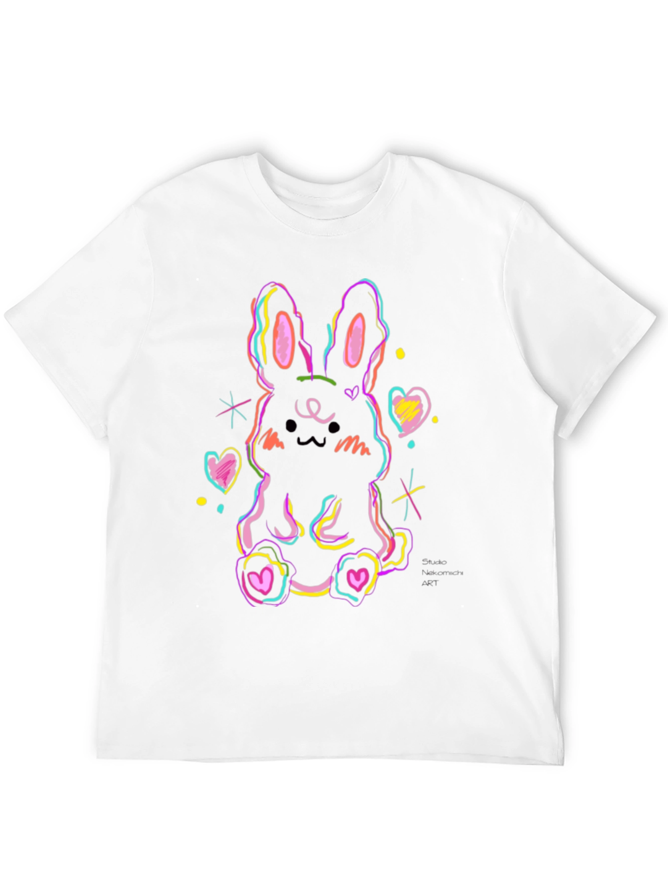 Neon Bunny Graphic Tee