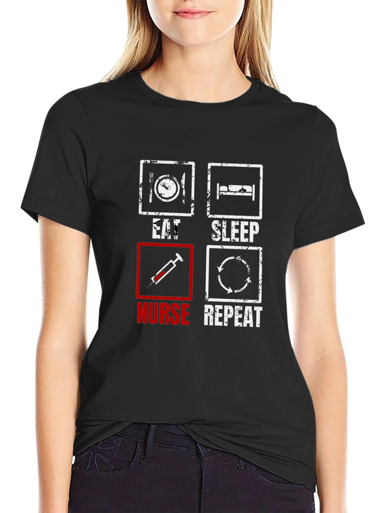 Eat Sleep Nurse Repeat T-Shirt