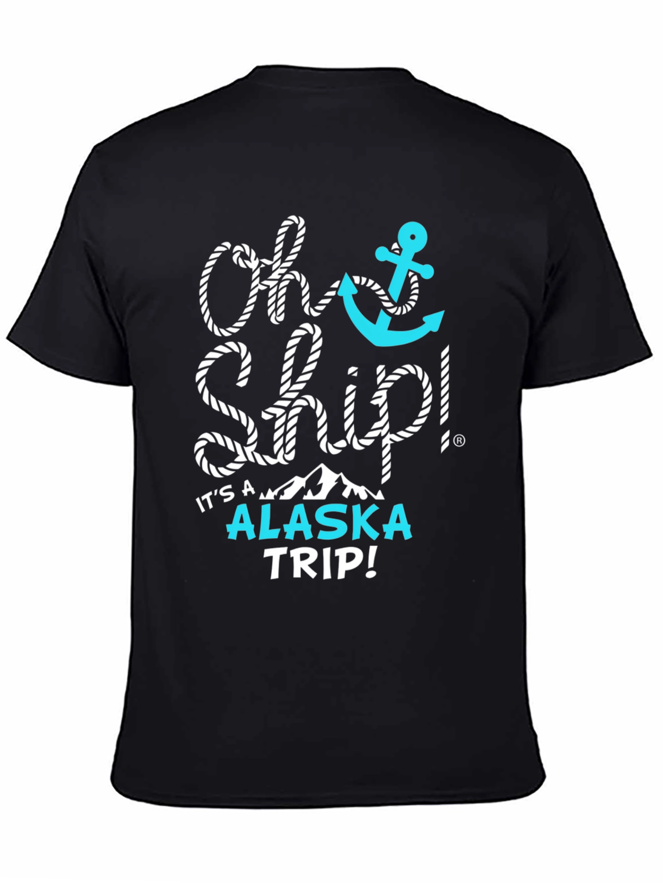 Oh Ship! Alaska Trip Black Graphic Tee
