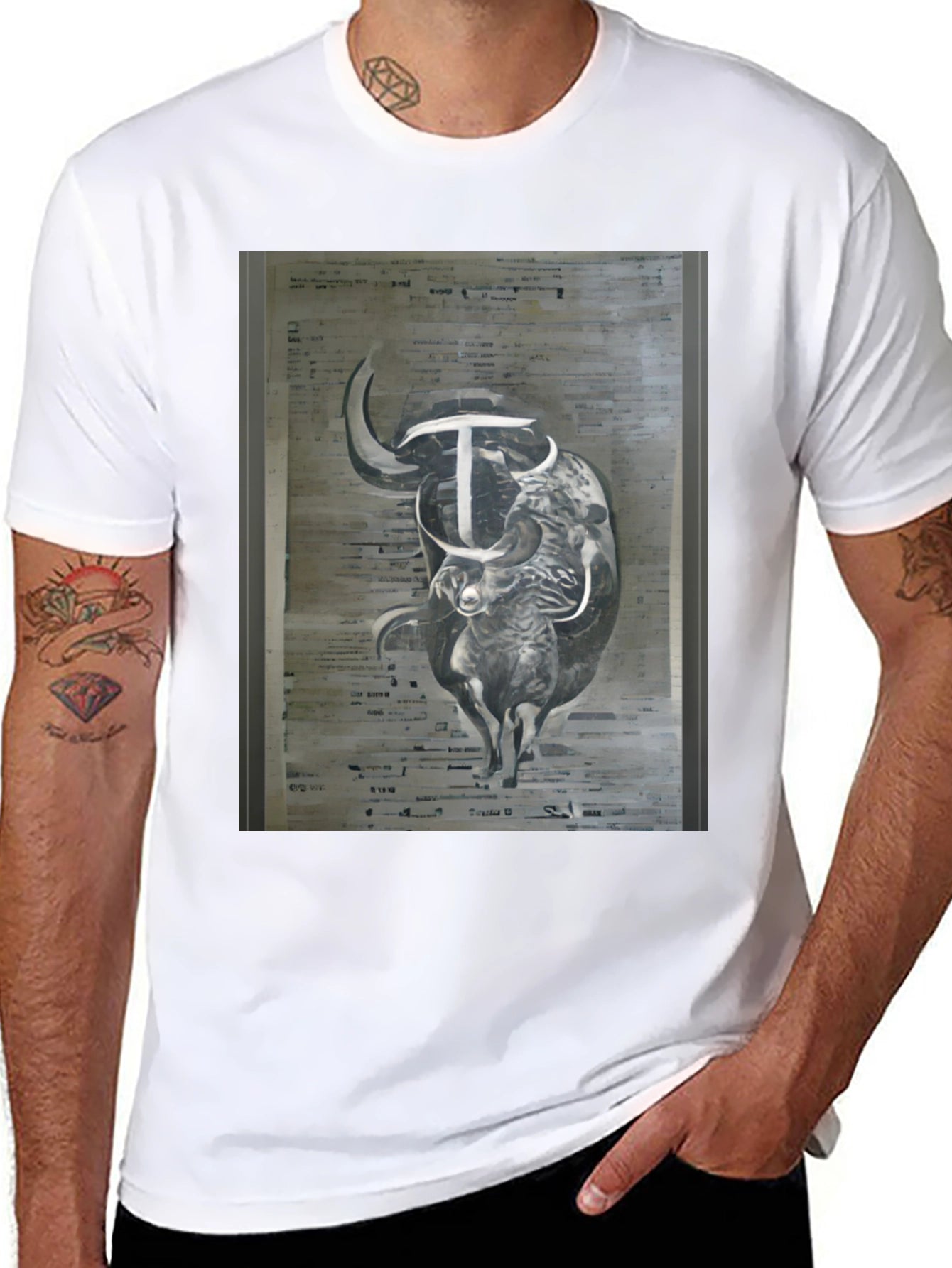 Bull Graphic Tee - Urban Style
