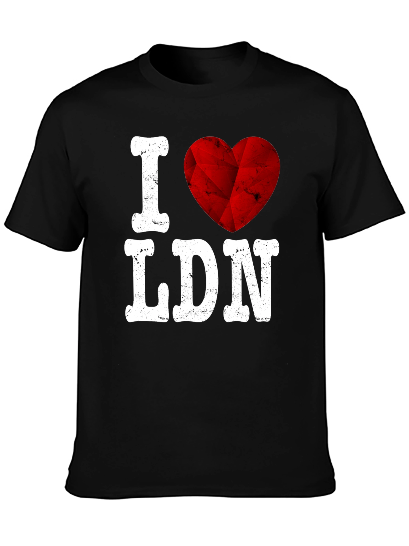 I Love LDN Graphic Tee - Trendy Black T-Shirt