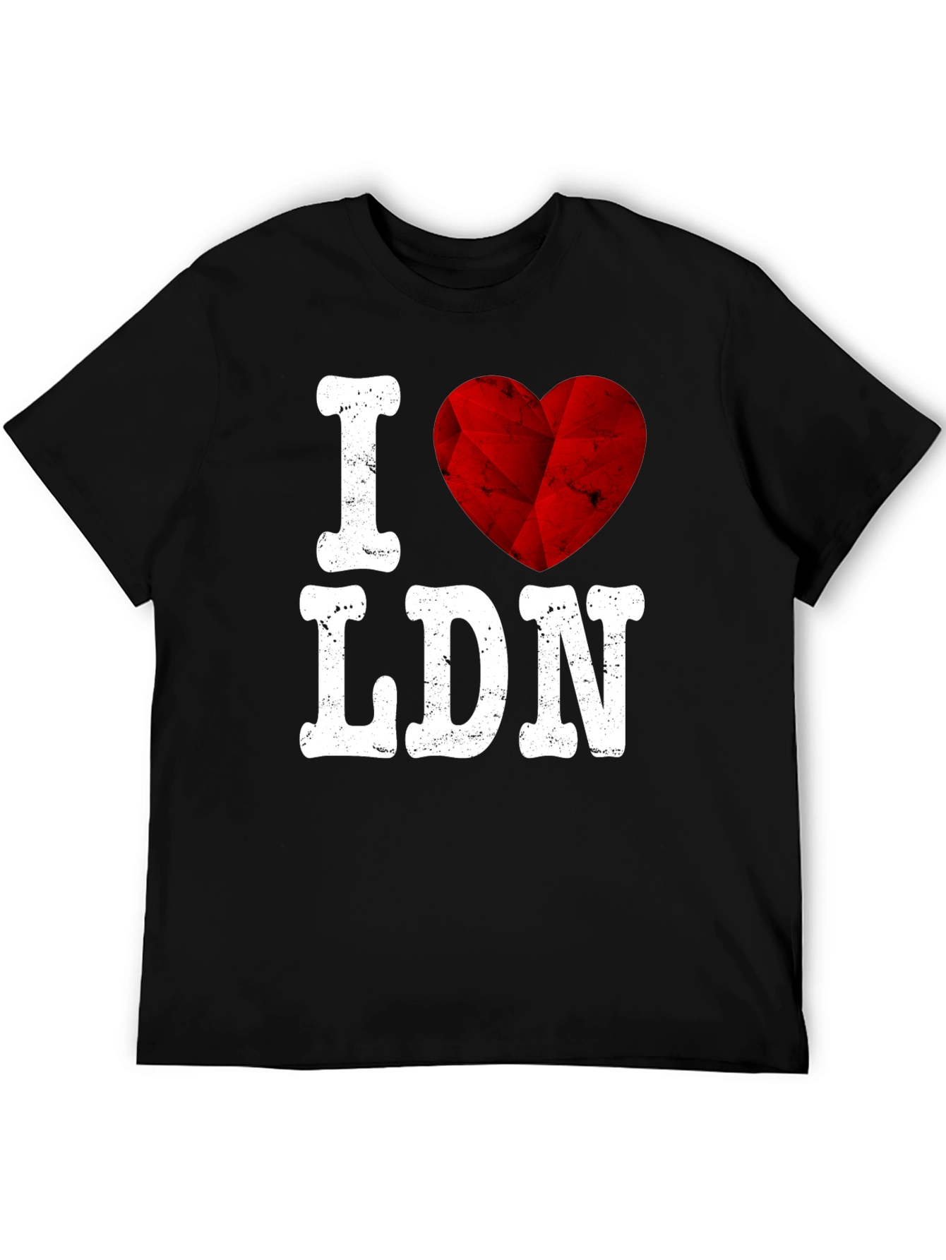 I Love LDN Graphic Tee - Trendy Black T-Shirt