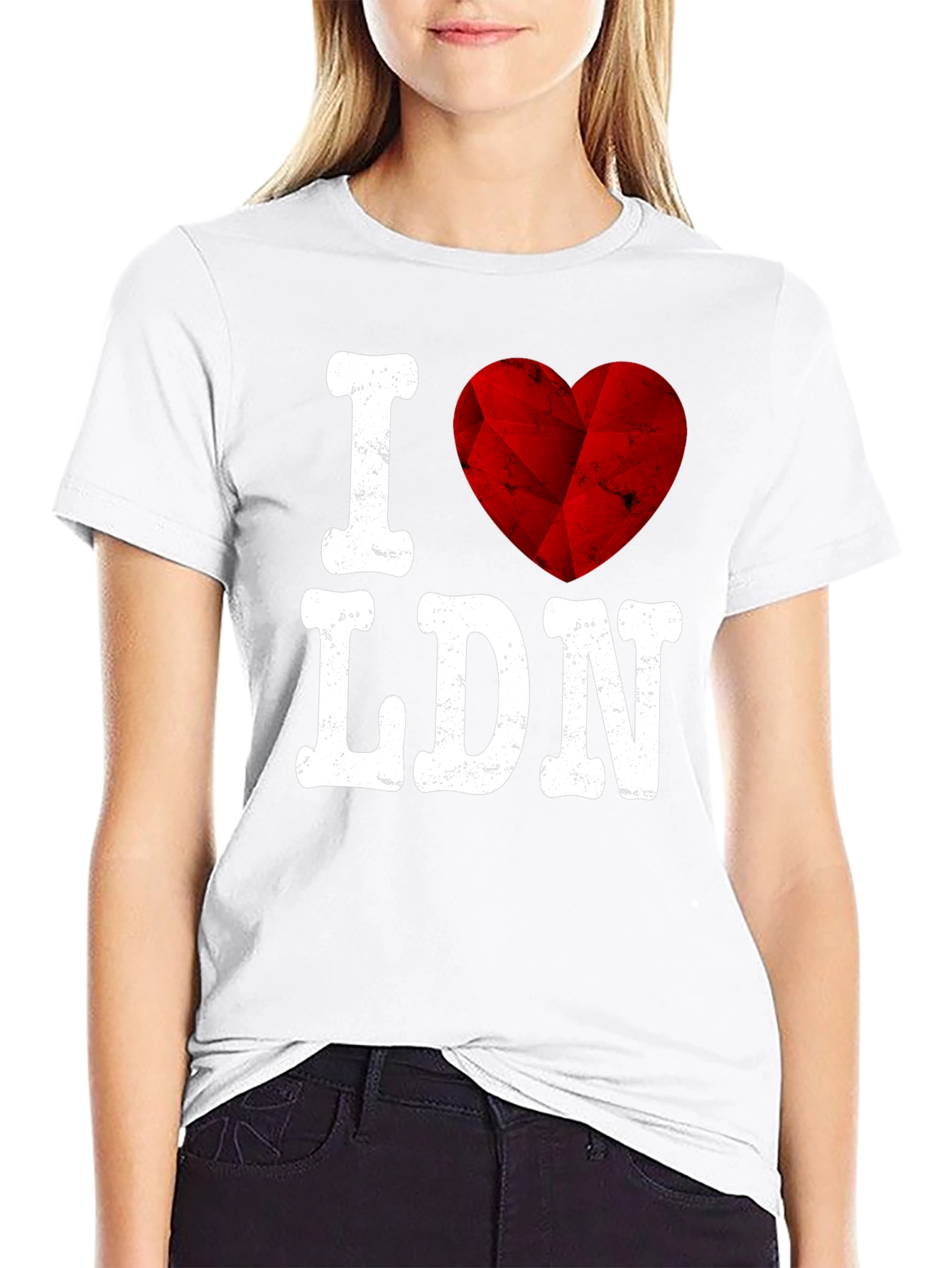 I Love LDN Graphic Tee - Trendy Black T-Shirt