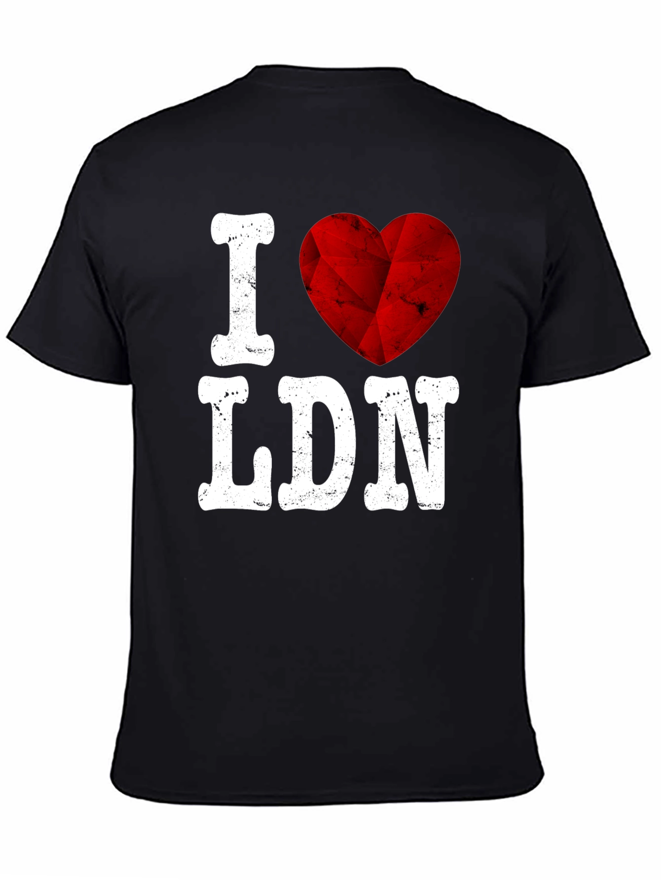 I Love LDN Graphic Tee - Trendy Black T-Shirt