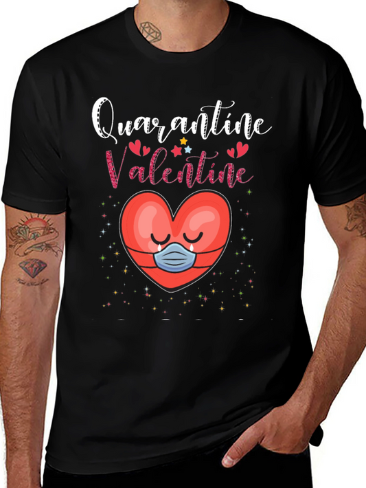 Quarantine Valentine T-Shirt Heart Mask Tee
