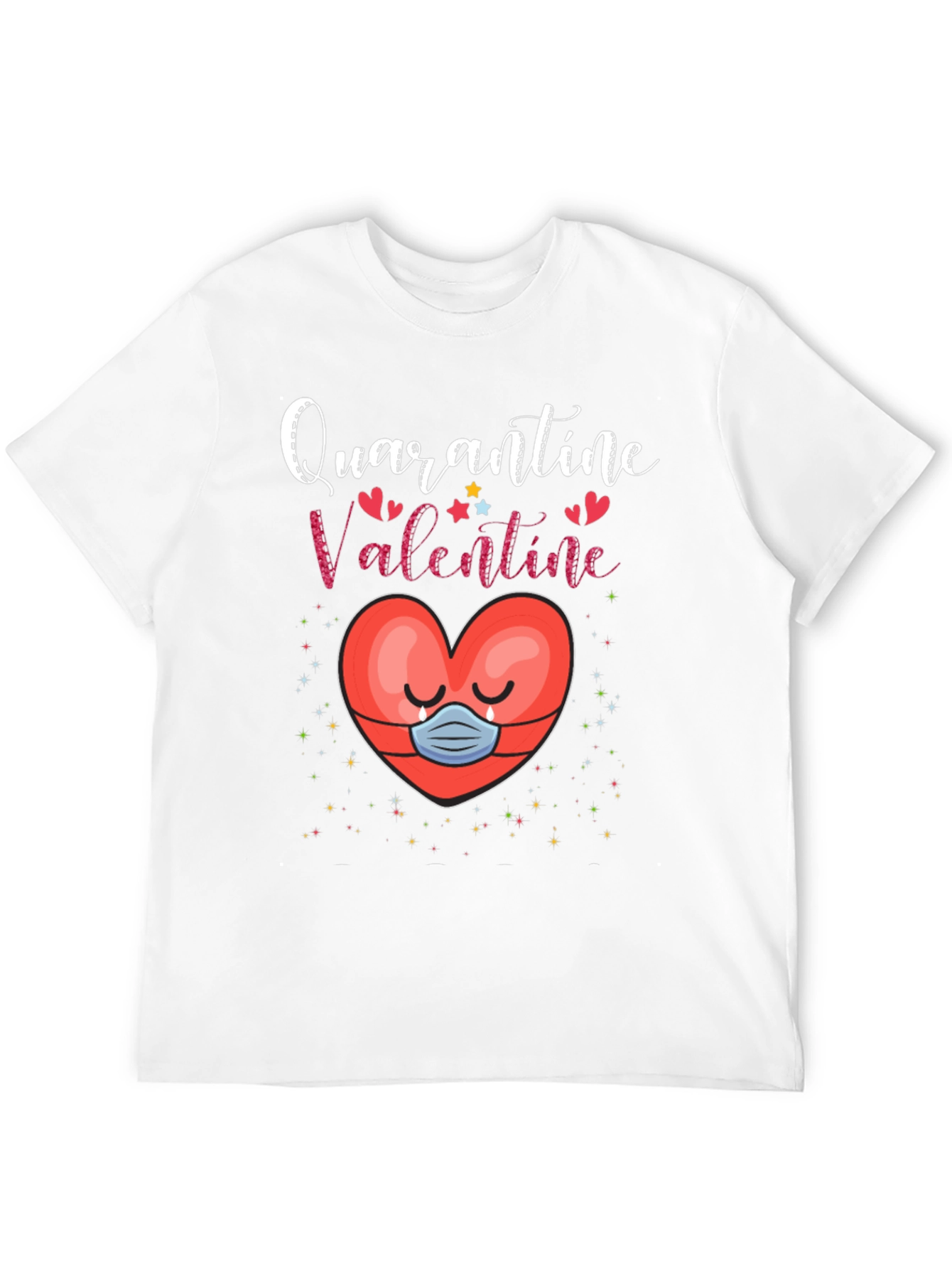 Quarantine Valentine T-Shirt Heart Mask Tee