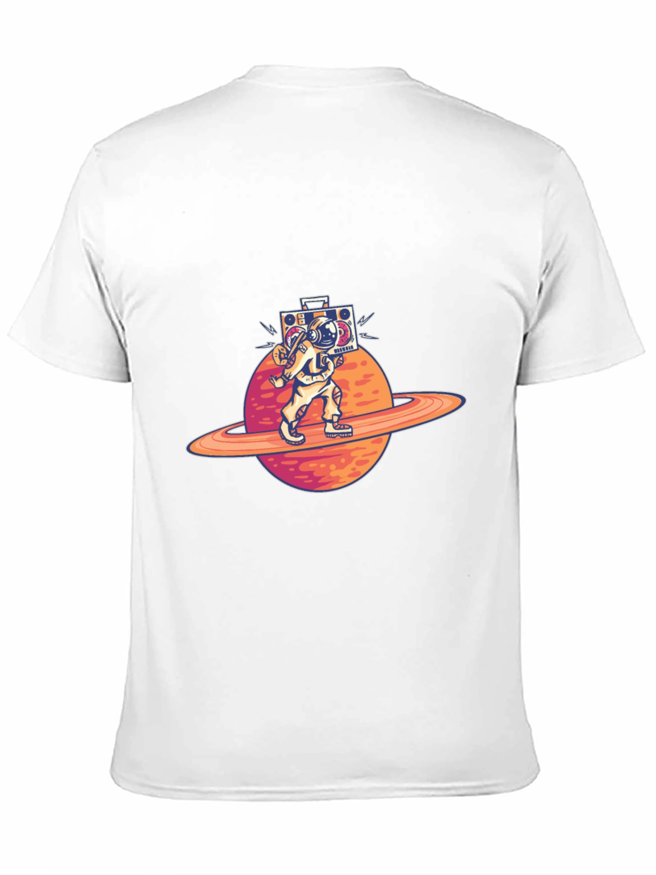 Astronaut Planet Boombox Graphic Tee