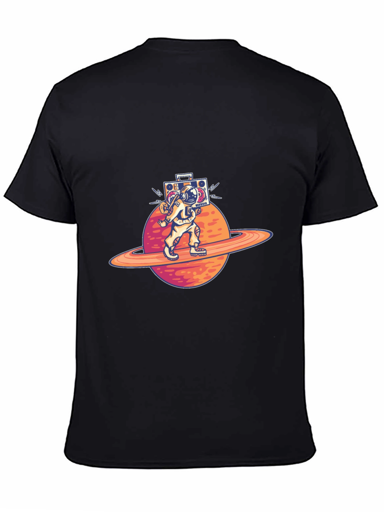 Astronaut Planet Boombox Graphic Tee