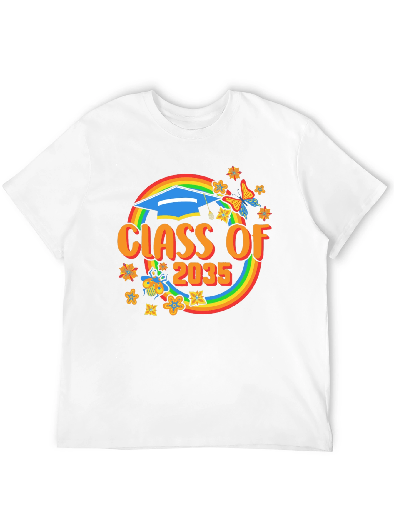 Class of 2035 Rainbow Graduation T-Shirt