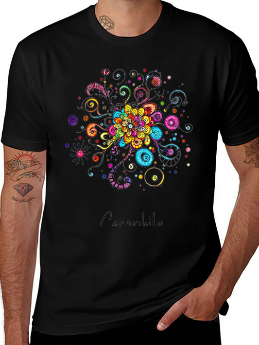 Psychedelic Flower T-Shirt - Colorful Graphic Tee