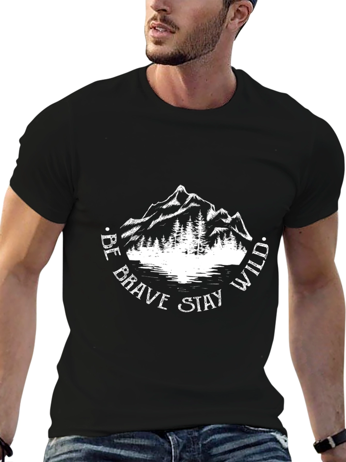 Be Brave Stay Wild Graphic T-Shirt