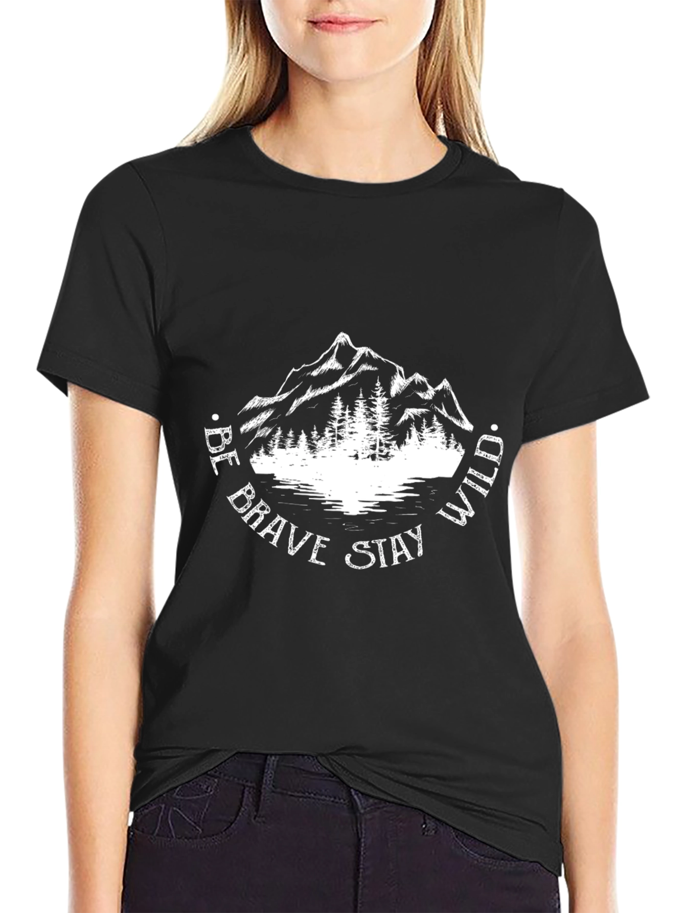 Be Brave Stay Wild Graphic T-Shirt