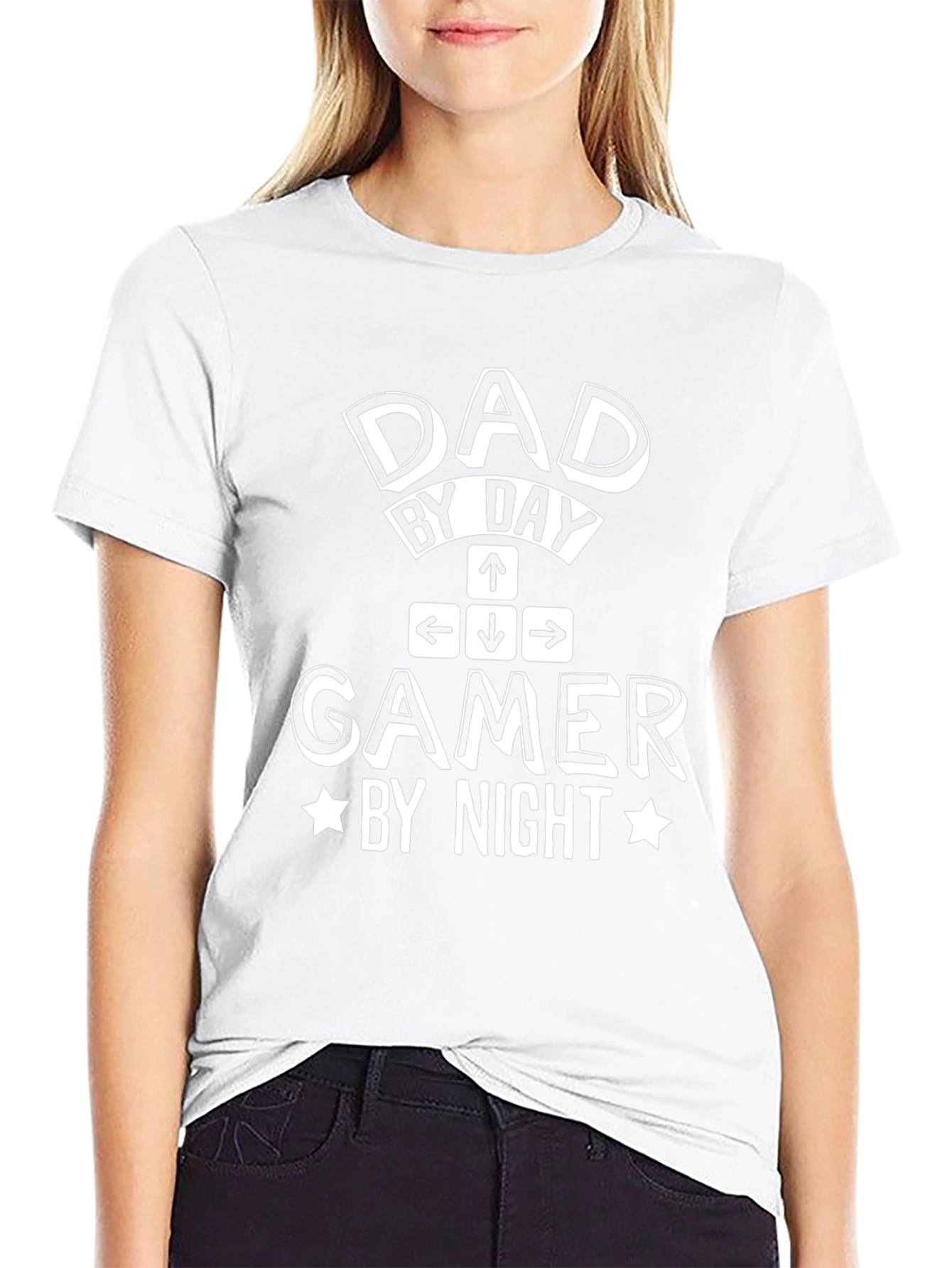 Dad By Day Gamer By Night Black T-Shirt