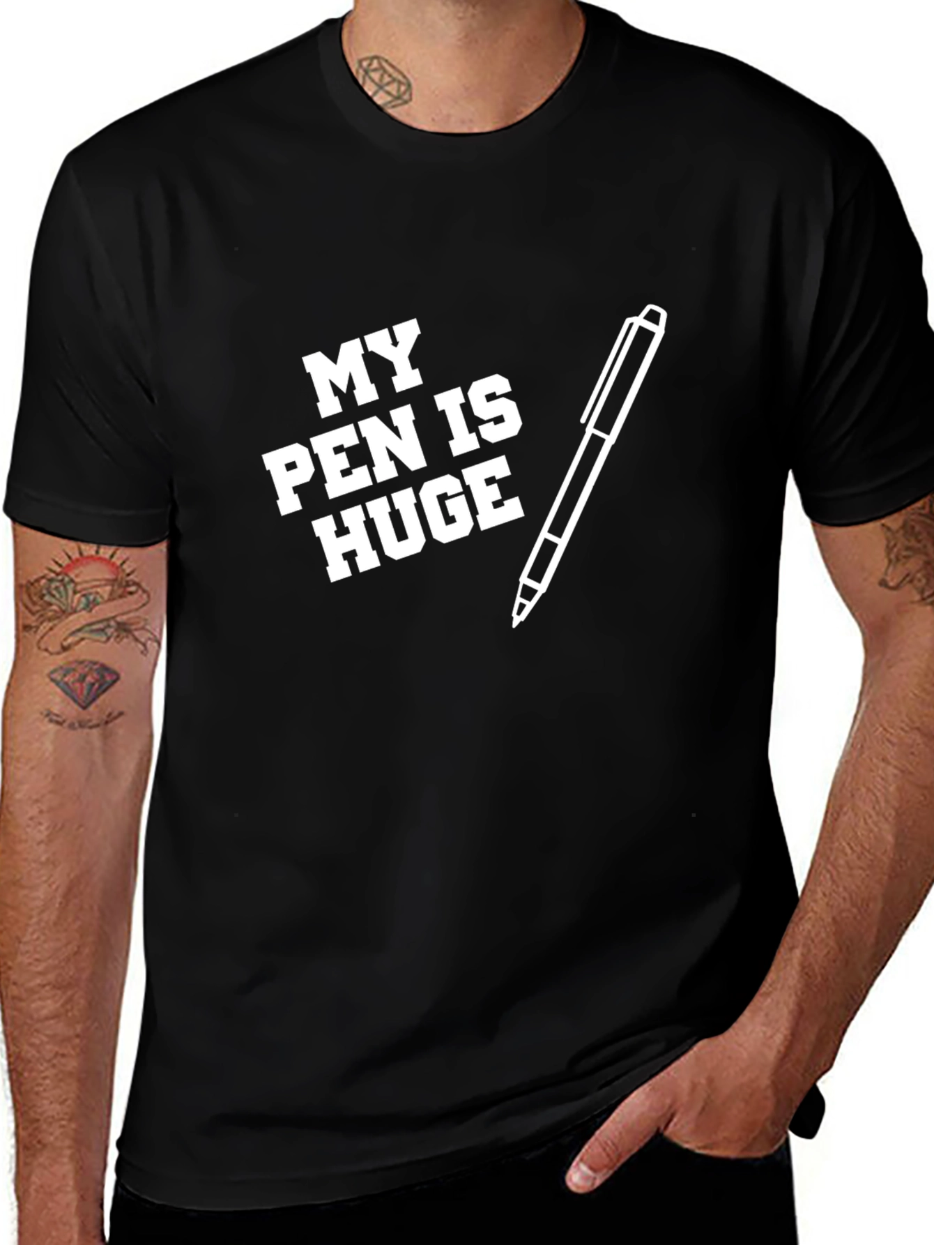 My Pen Is Huge Graphic T-Shirt