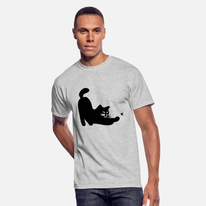 a cat playing with a dragonfly