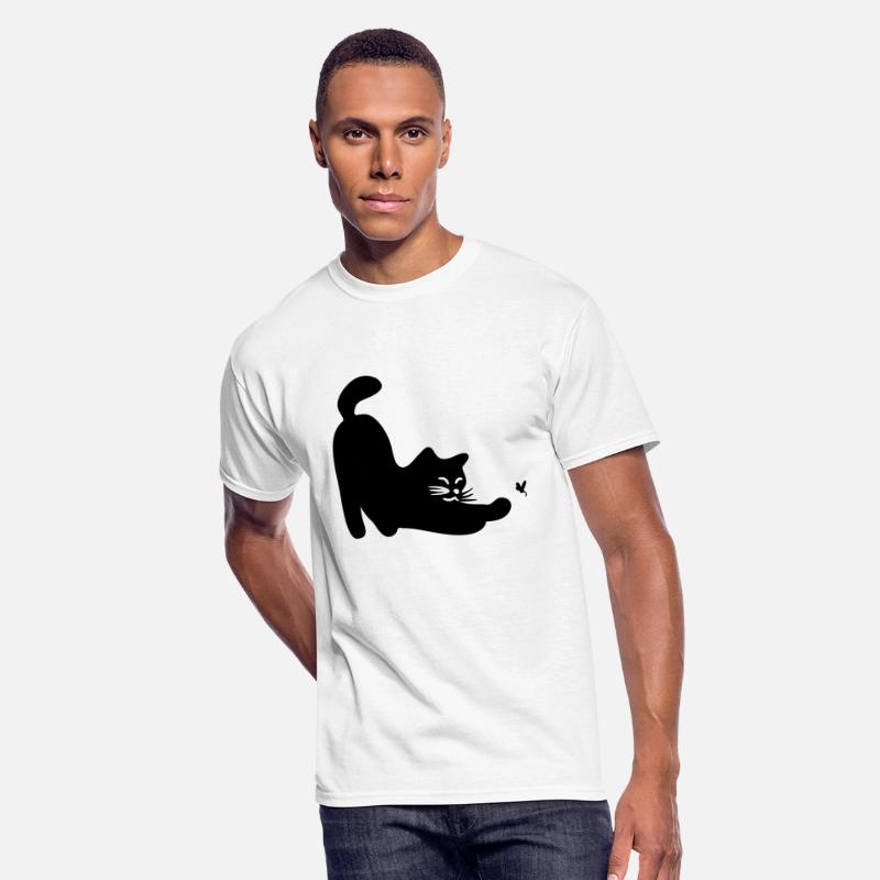 a cat playing with a dragonfly