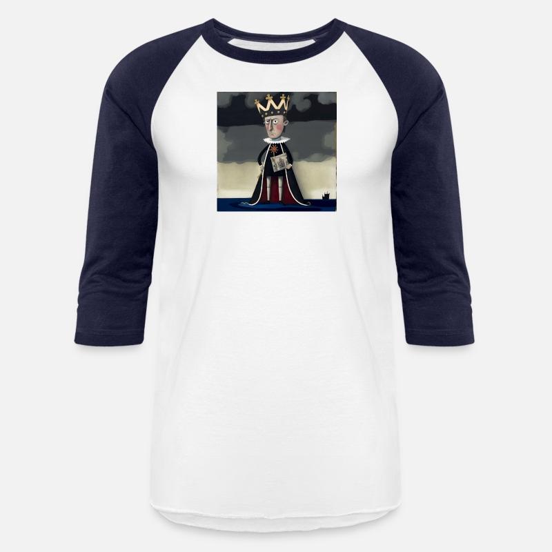 A man wearing a crown and holding a book