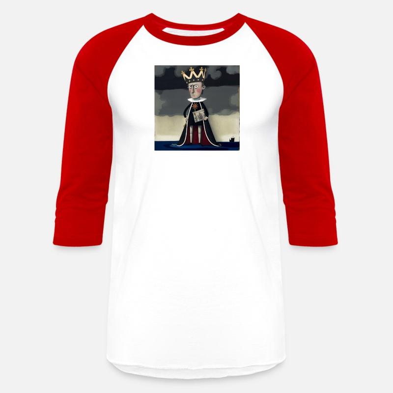 A man wearing a crown and holding a book