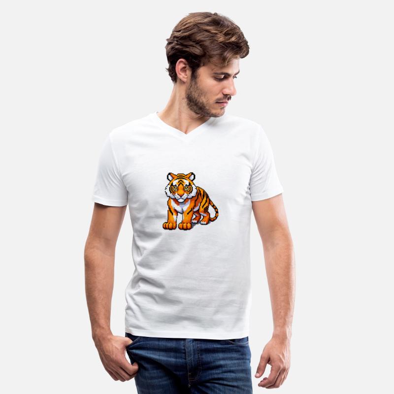A pixel art of a Tiger