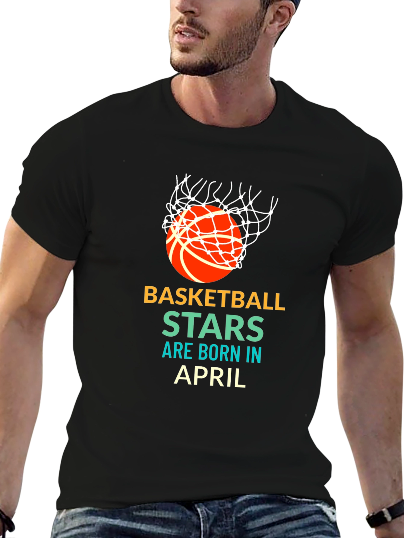Basketball Stars Born in April T-Shirt