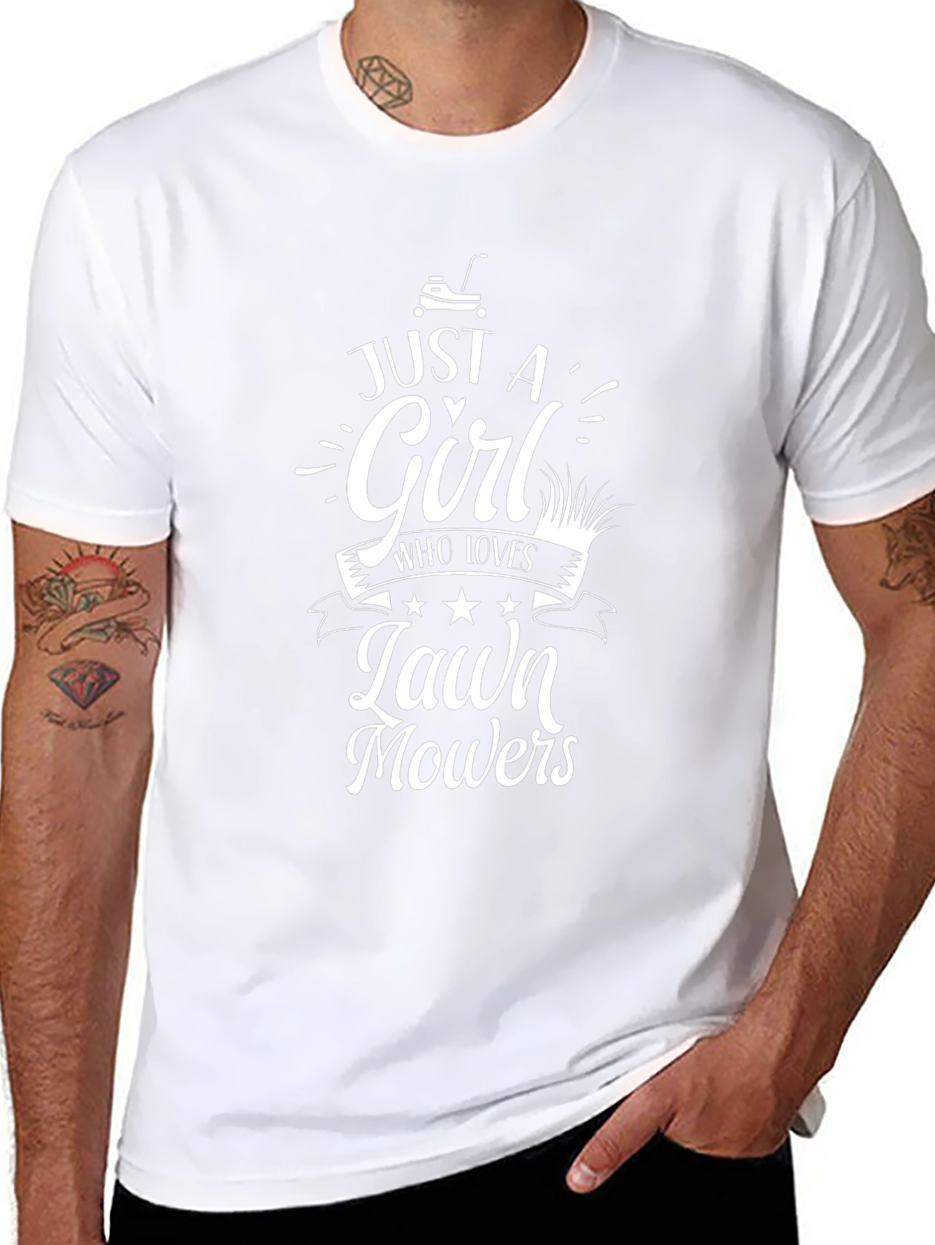 Just a Girl Who Loves Lawn Mowers T-Shirt
