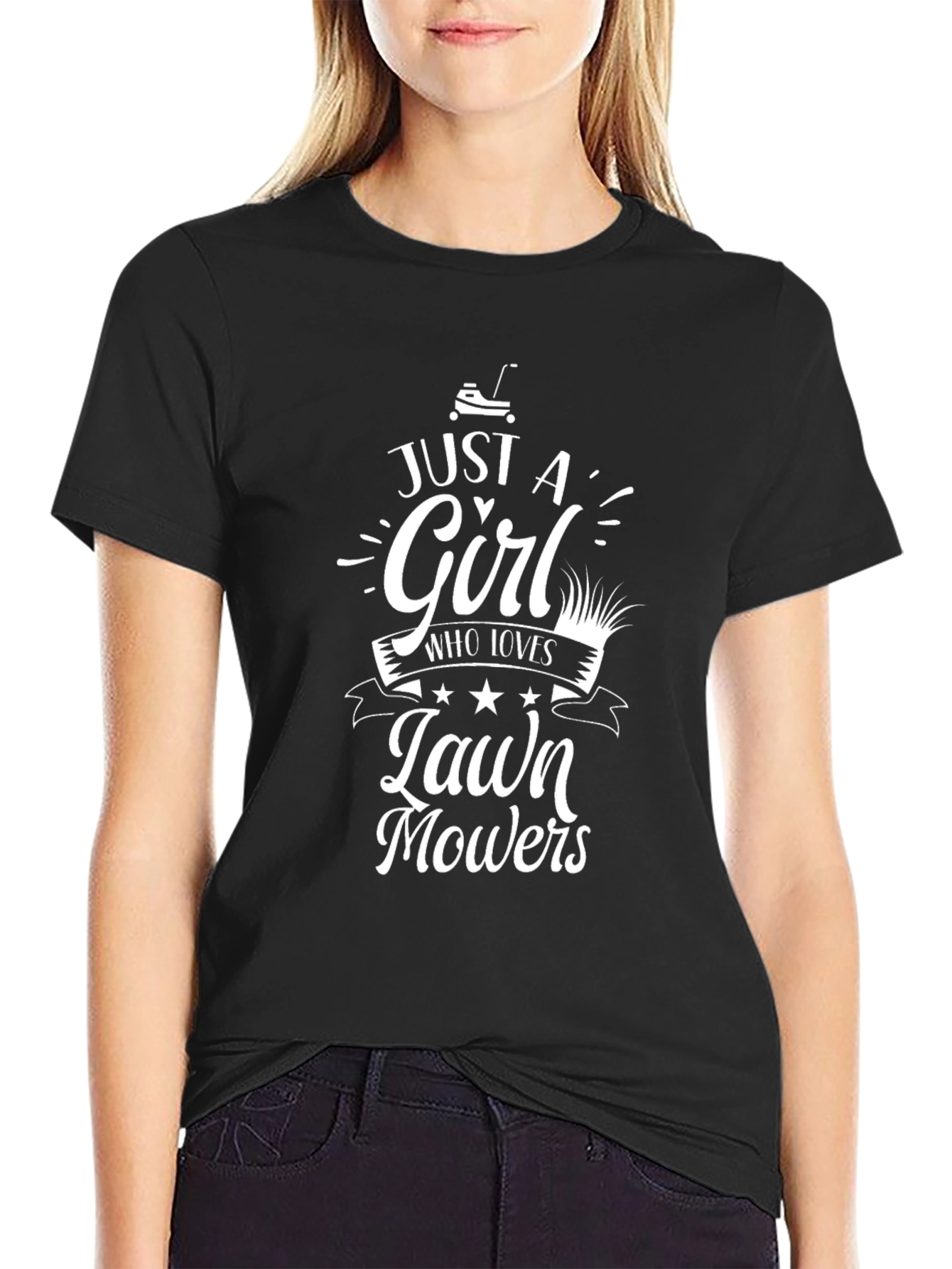 Just a Girl Who Loves Lawn Mowers T-Shirt