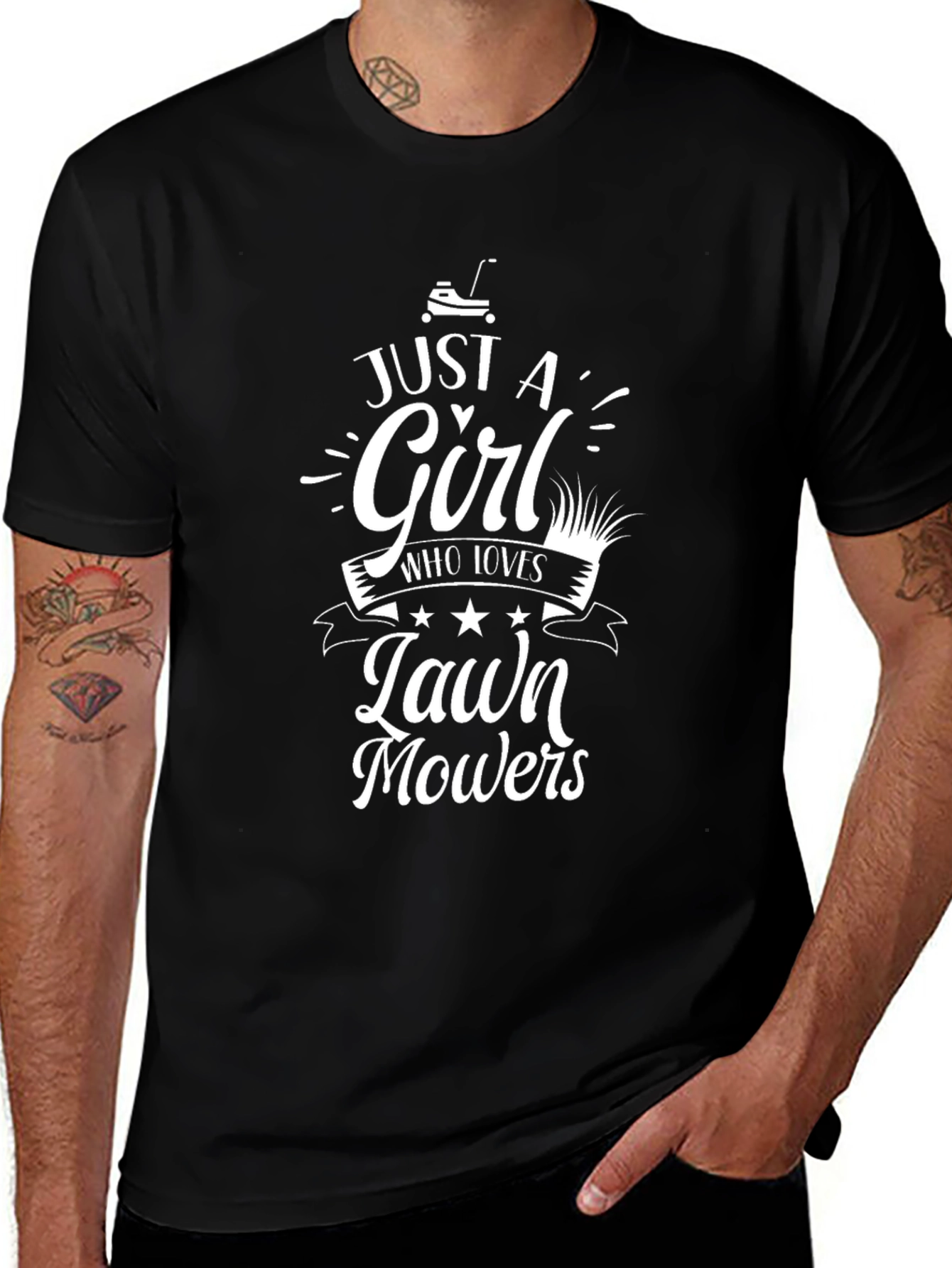 Just a Girl Who Loves Lawn Mowers T-Shirt