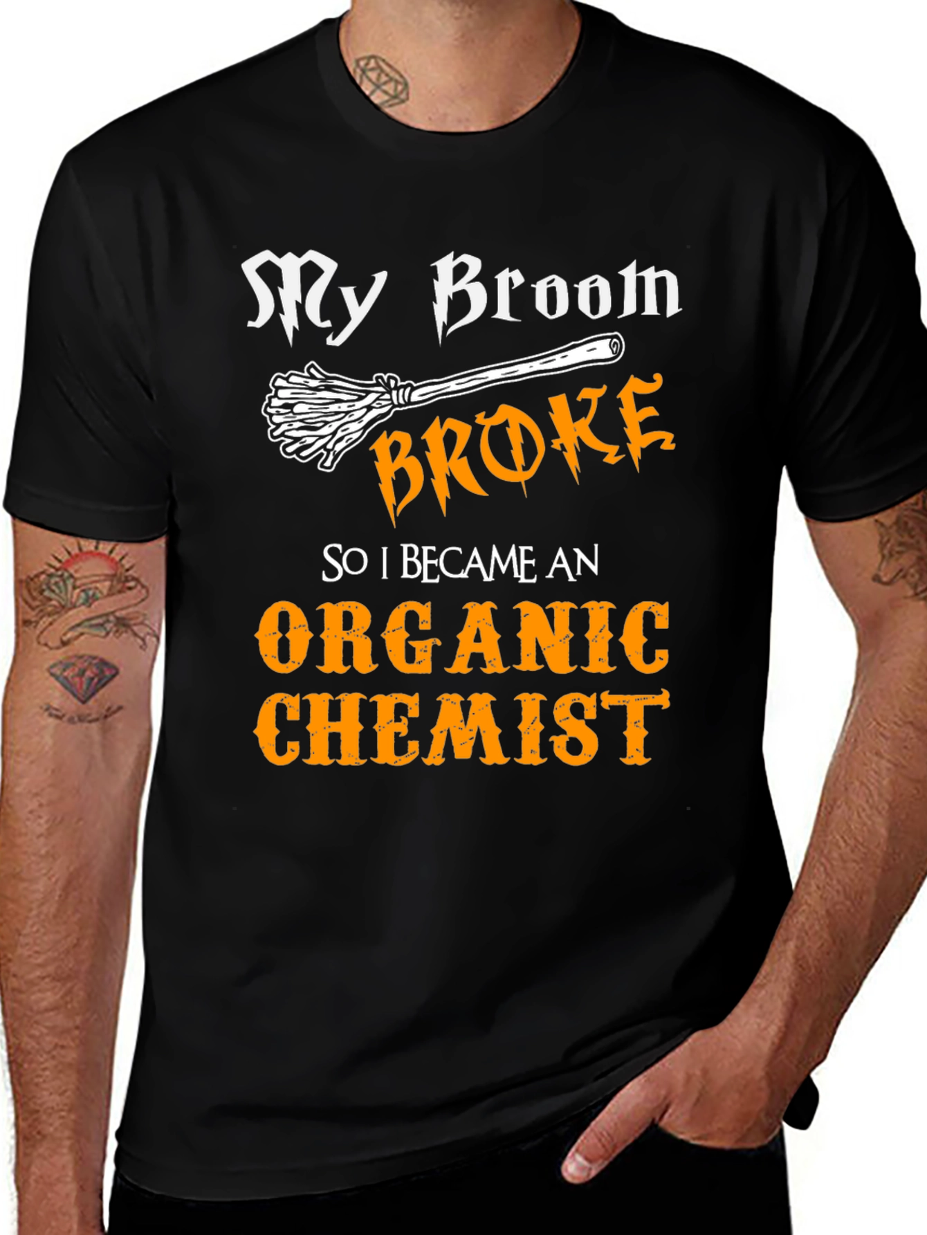 My Broom Broke Organic Chemist T-Shirt