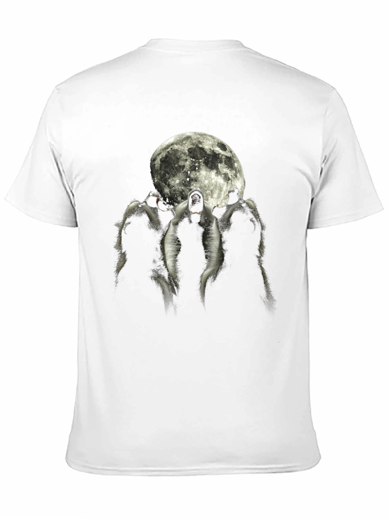 Wolf Moon Graphic Tee - Black Short Sleeve