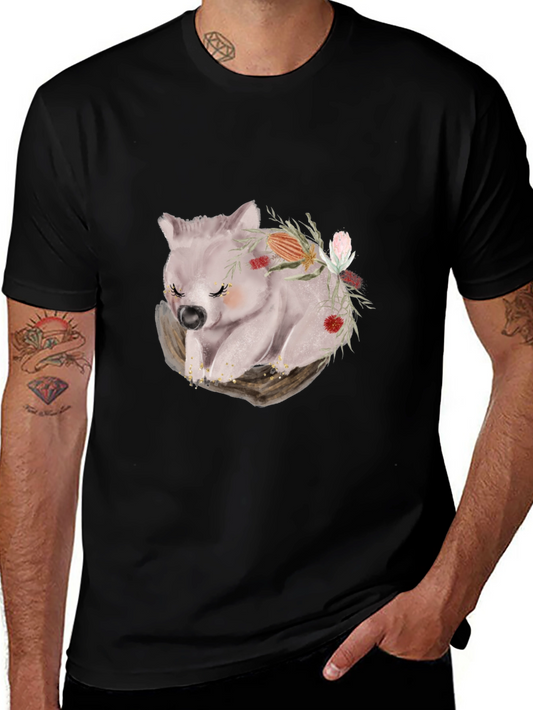 Wombat Floral T-Shirt - Soft & Stylish Tee