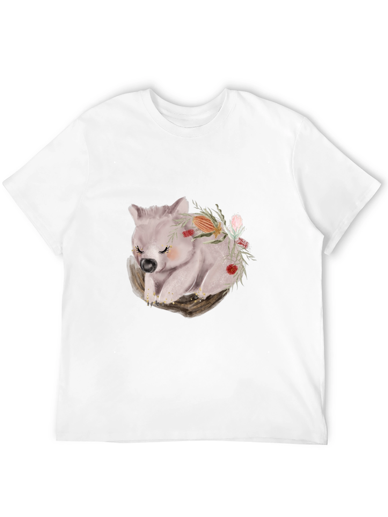 Wombat Floral T-Shirt - Soft & Stylish Tee
