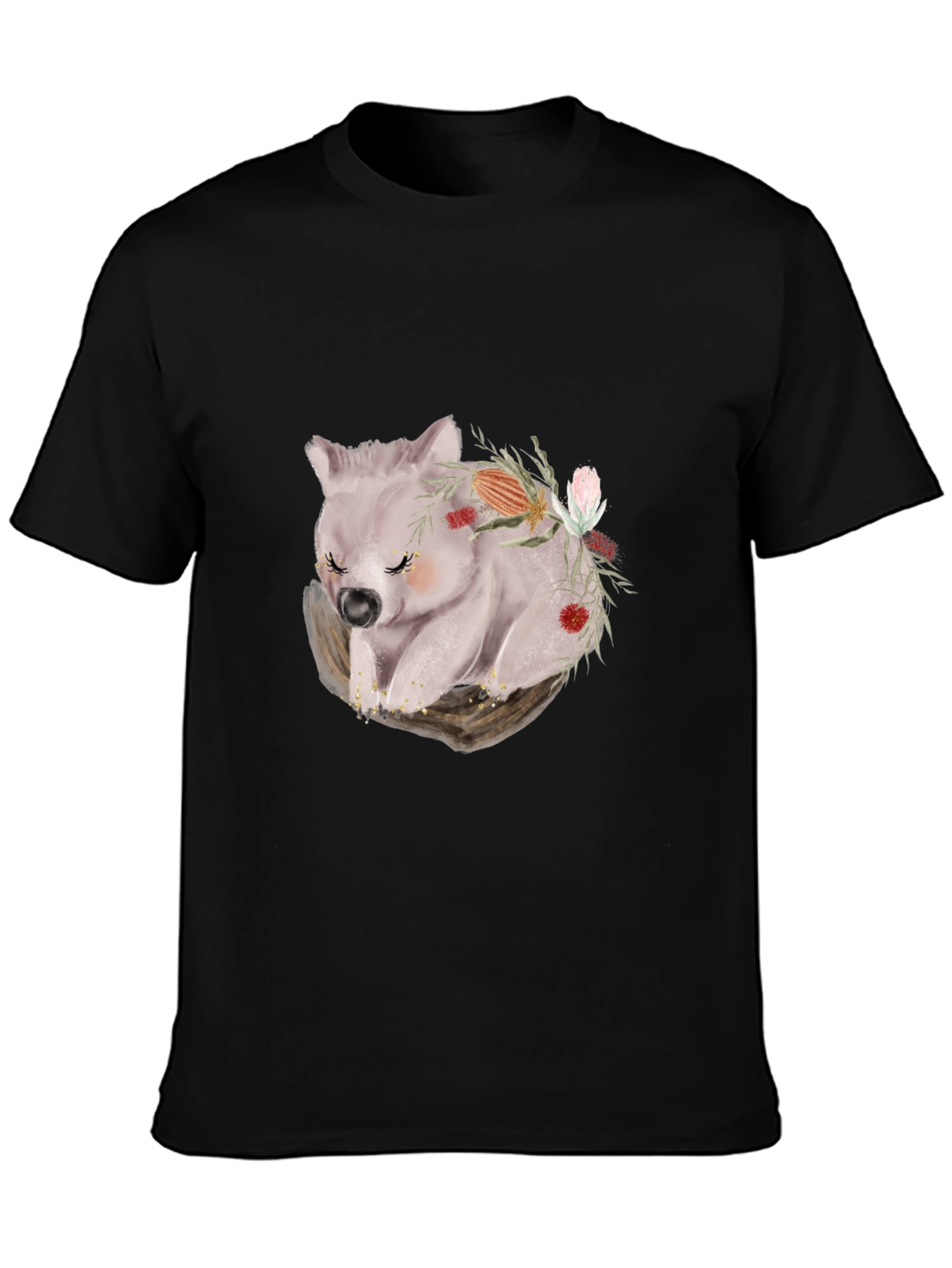 Wombat Floral T-Shirt - Soft & Stylish Tee