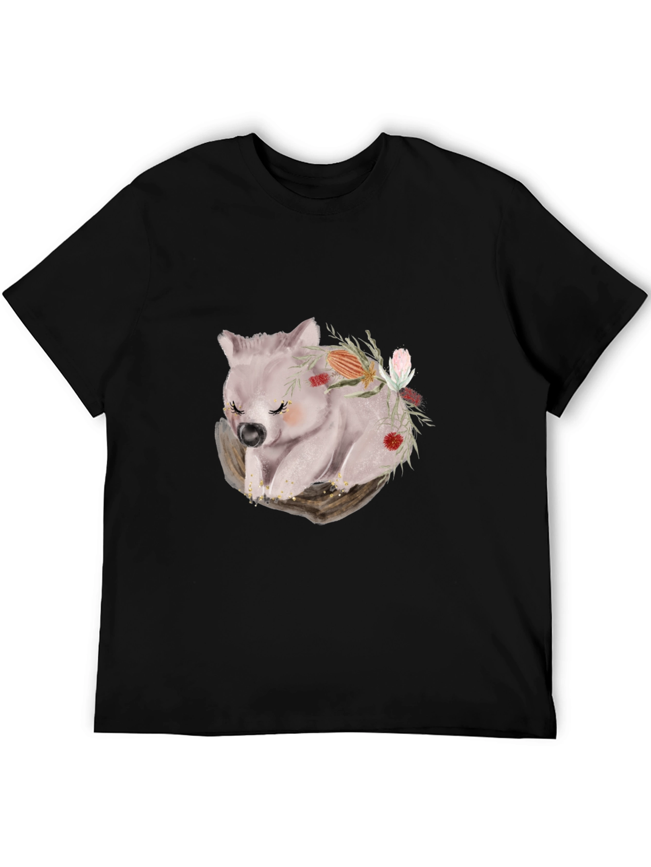 Wombat Floral T-Shirt - Soft & Stylish Tee