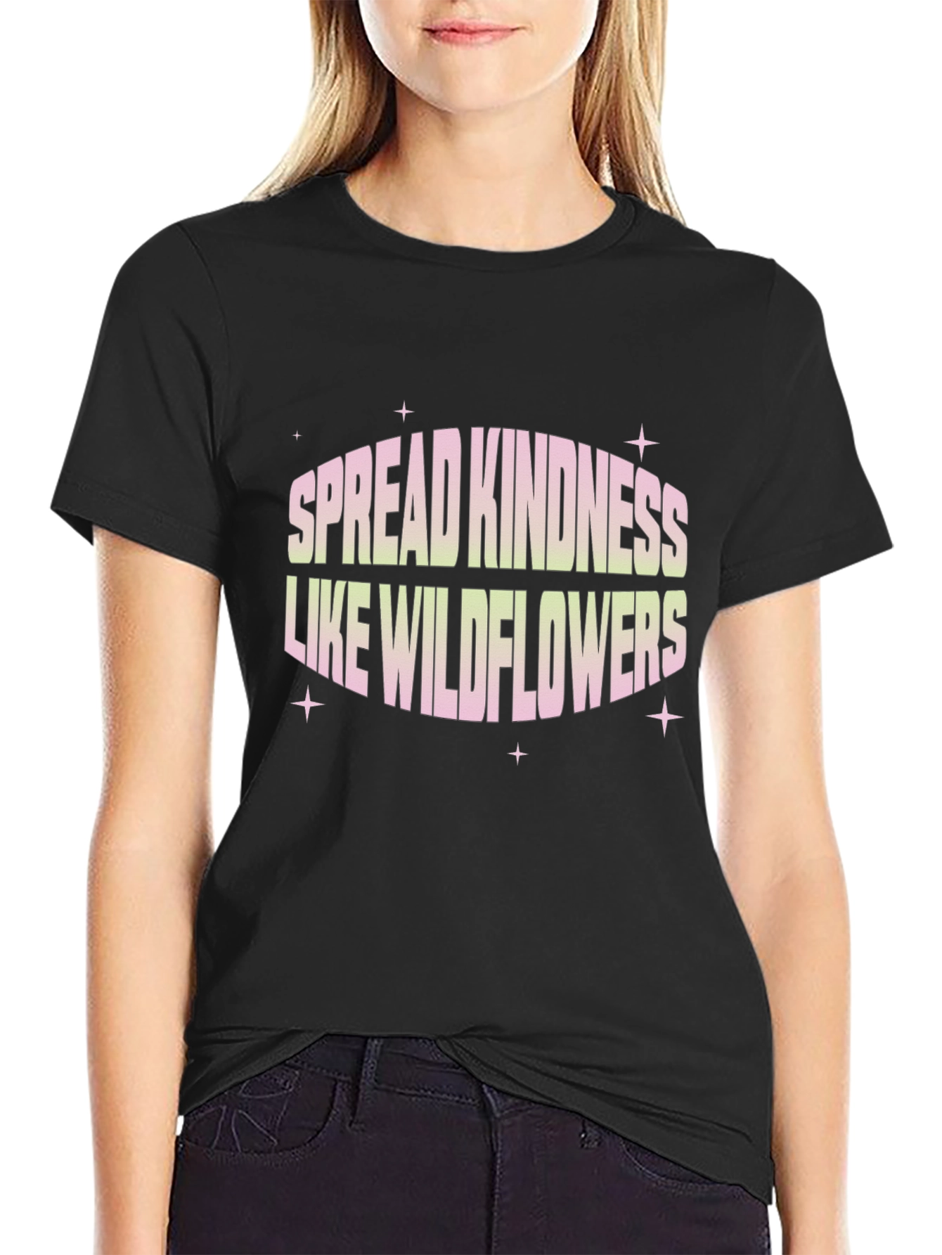 Spread Kindness Wildflowers Graphic Tee