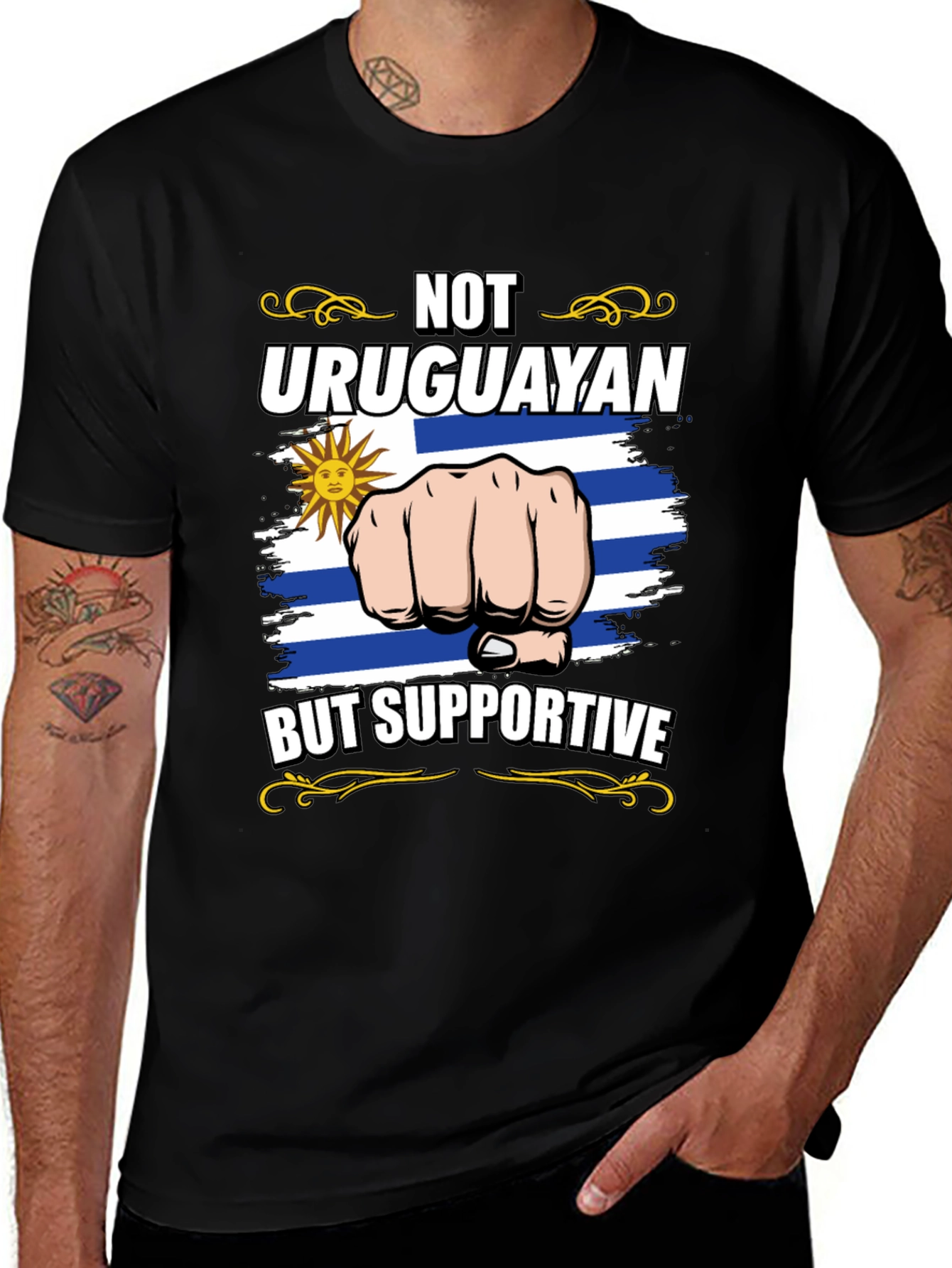 Uruguay Supporter Graphic Tee