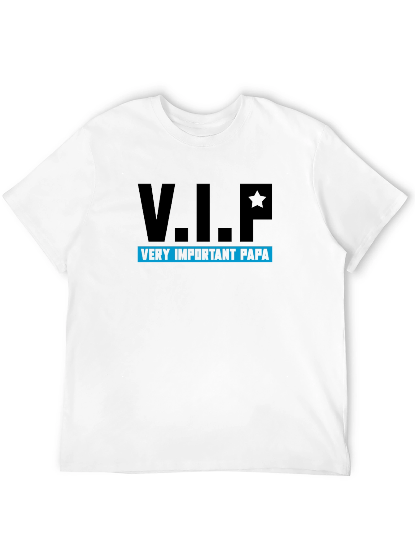V.I.P. Very Important Papa Black T-Shirt