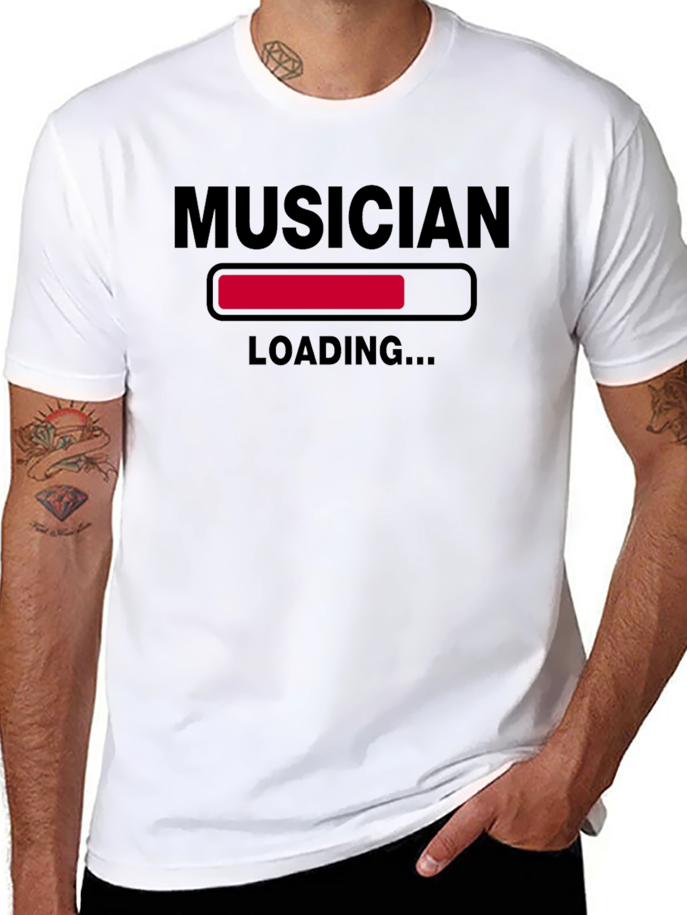 Musician Loading Funny Graphic T-Shirt