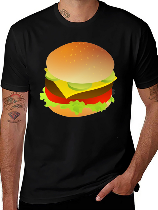 Hamburger Graphic Tee - Food Lovers T-Shirt