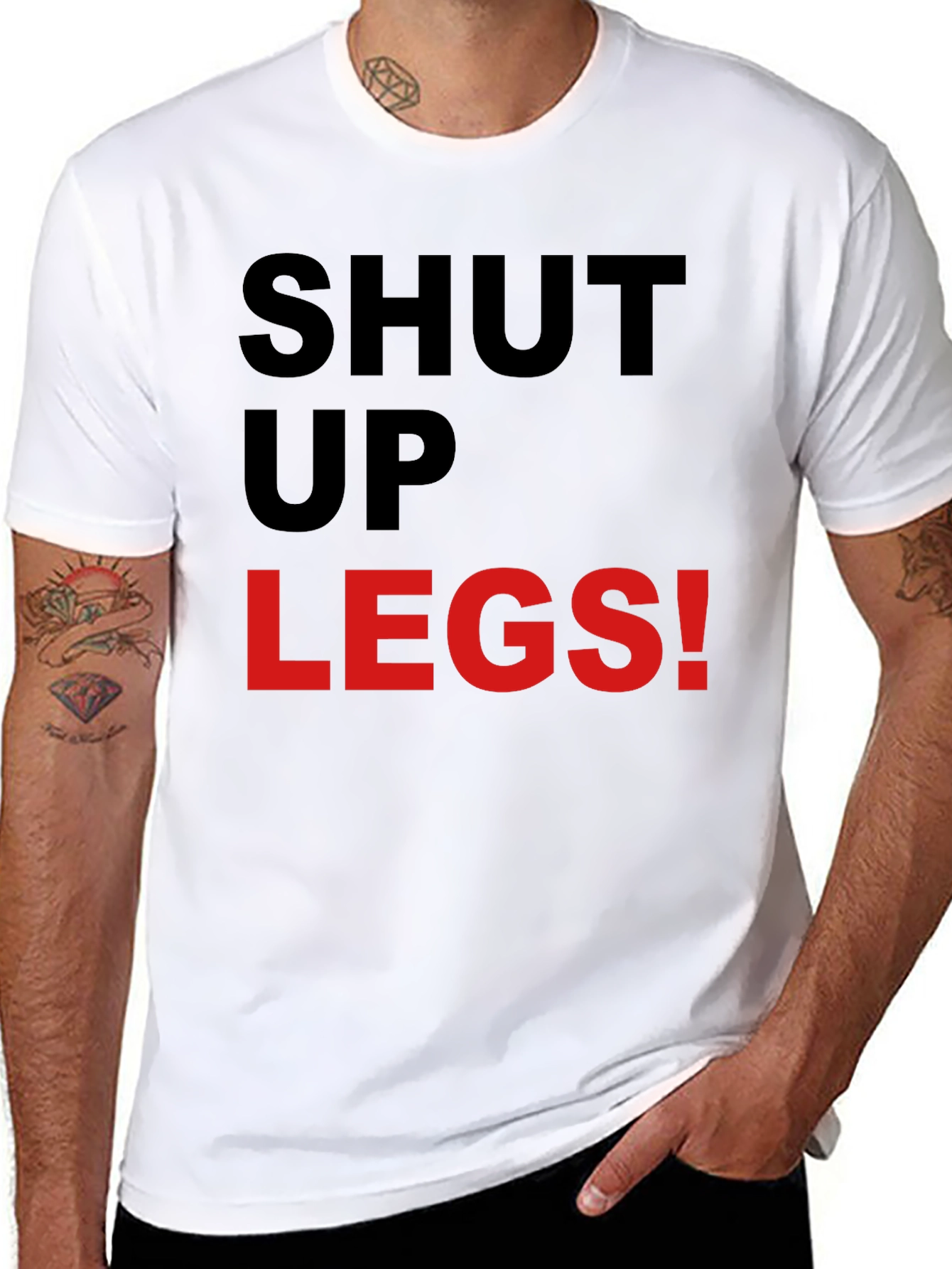 Shut Up Legs! Graphic Tee - Fitness Motivation Shirt