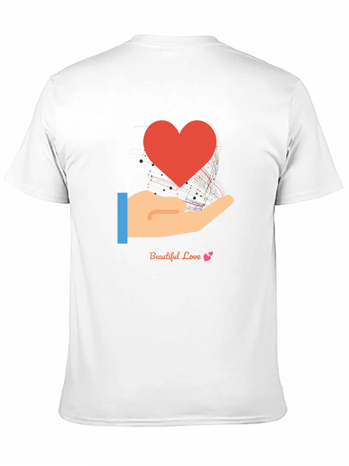 Love in Hand Graphic Tee - Heart Design