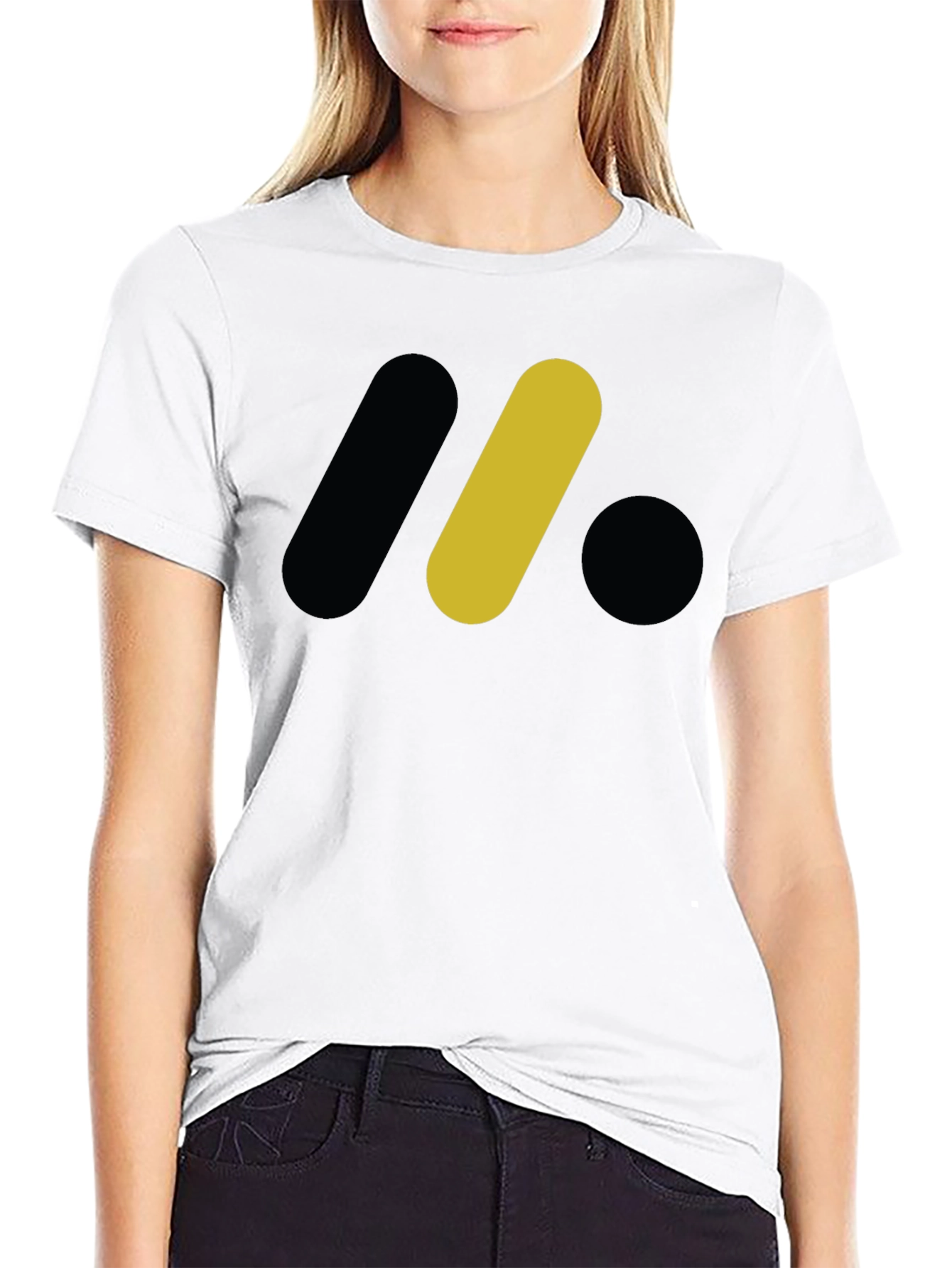 Abstract Graphic Tee - Black