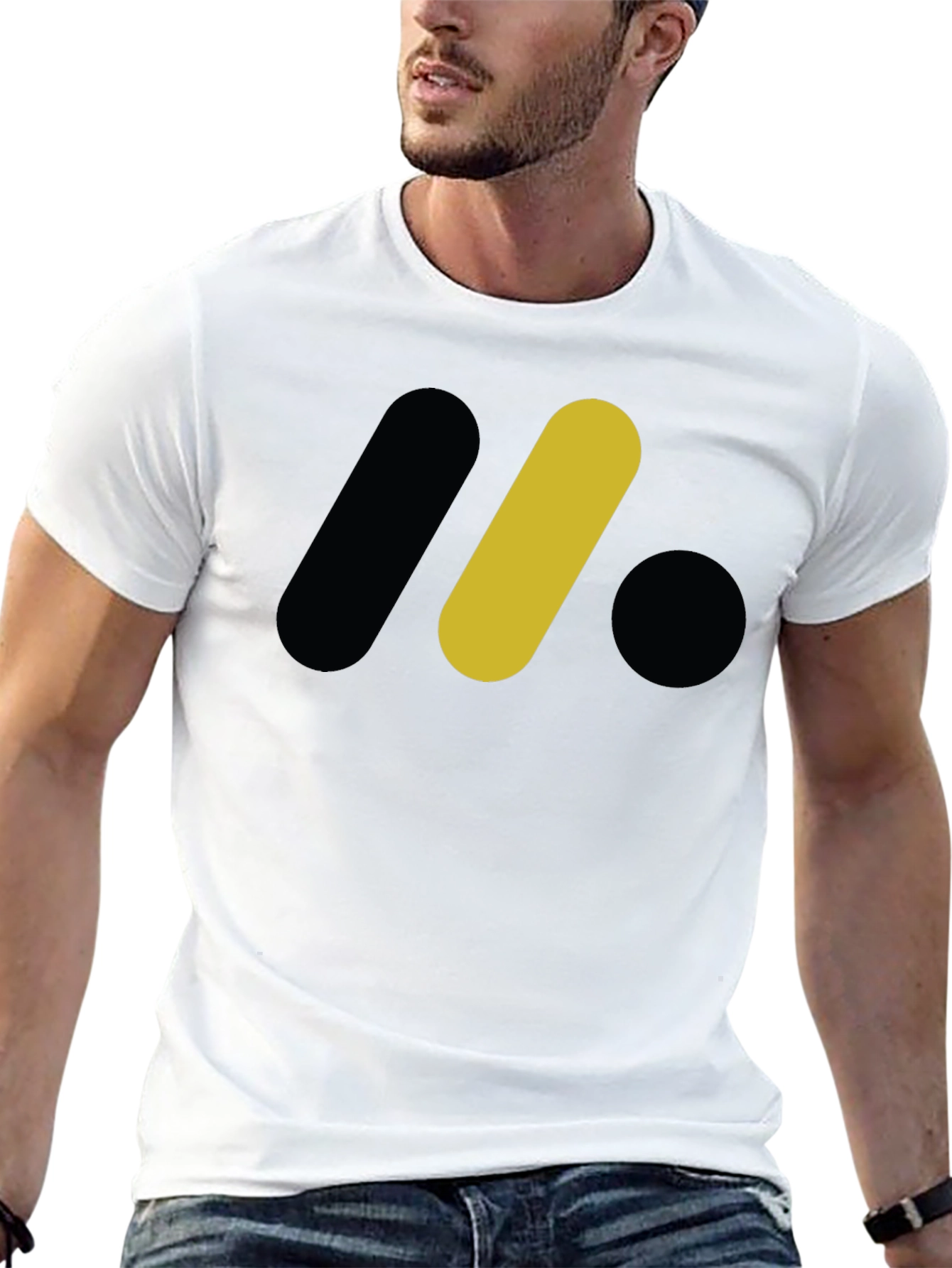 Abstract Graphic Tee - Black
