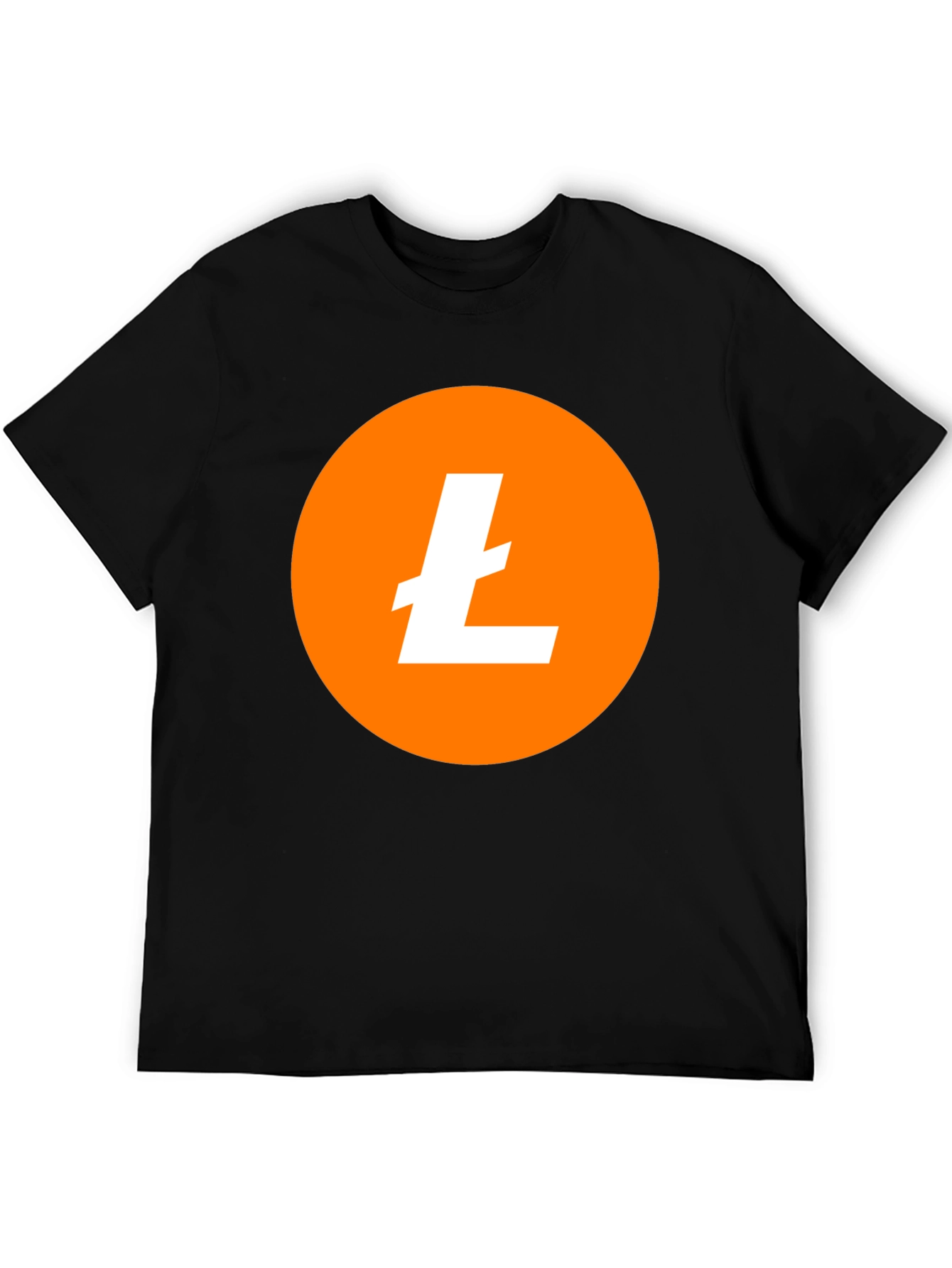 Litecoin Crypto T-Shirt - Orange Circle Design