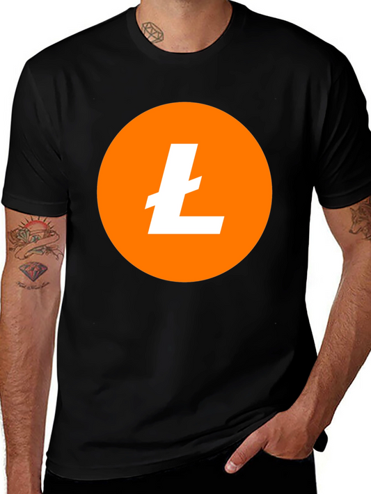 Litecoin Crypto T-Shirt - Orange Circle Design