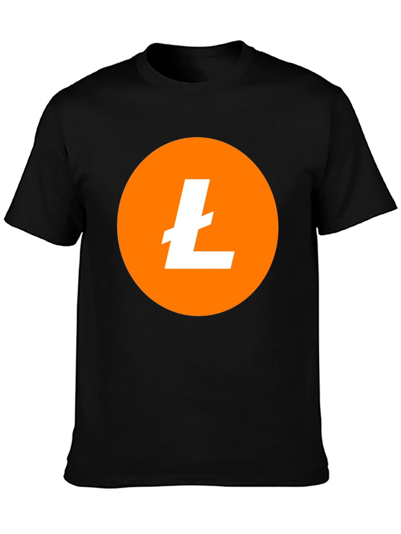 Litecoin Crypto T-Shirt - Orange Circle Design
