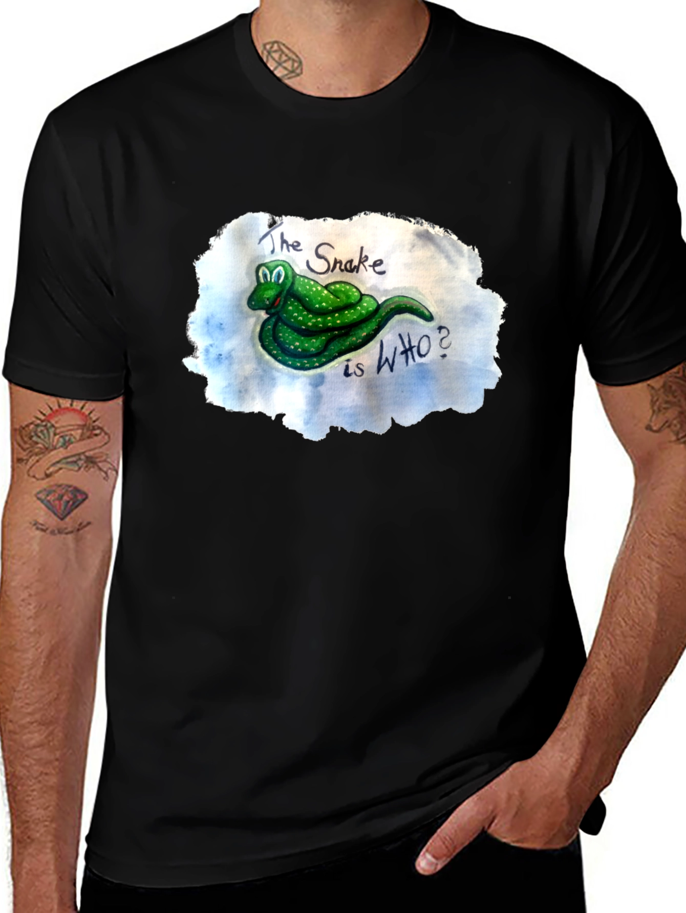 Snake WHO? Graphic Tee - Unique Design