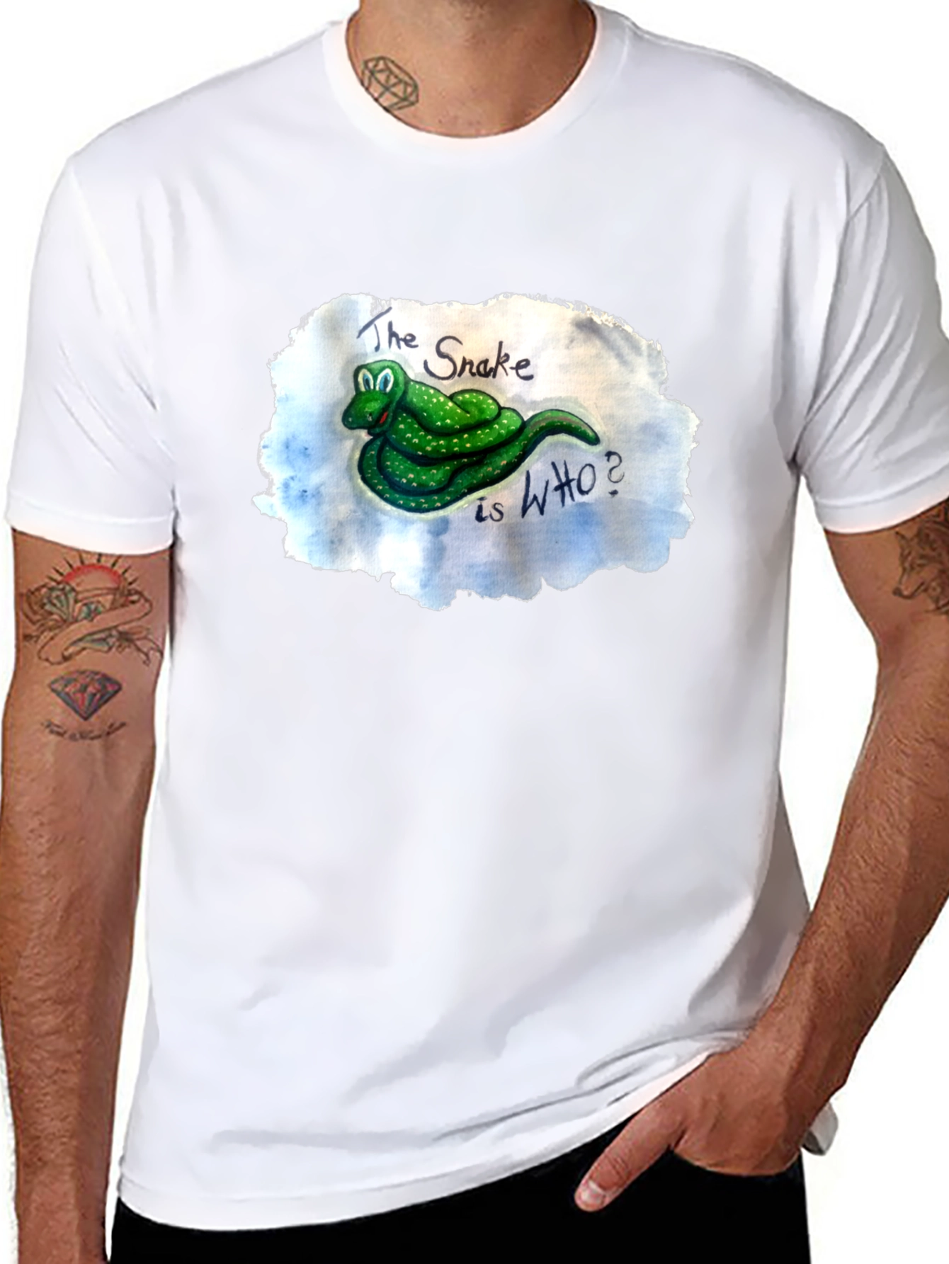 Snake WHO? Graphic Tee - Unique Design