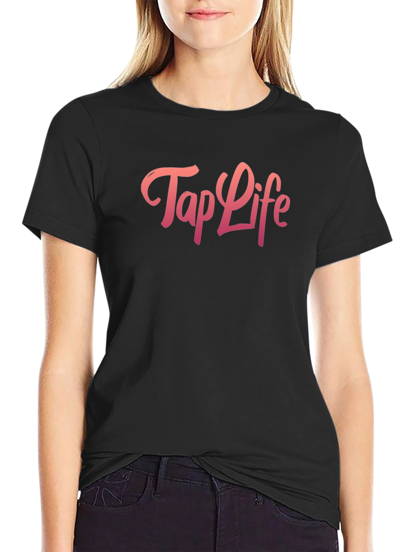 Tap Life Black Graphic Tee