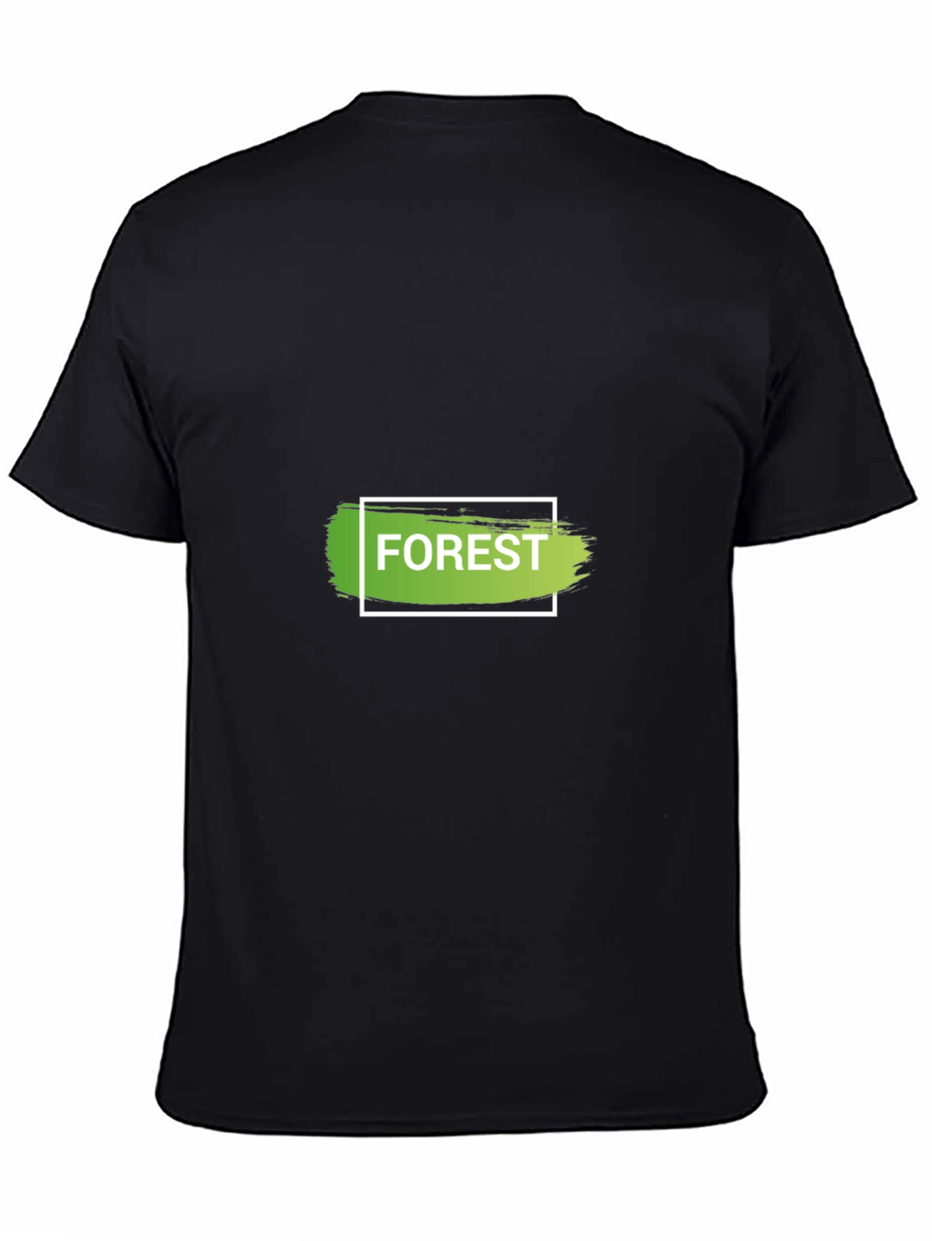 Forest Graphic Print Black T-Shirt