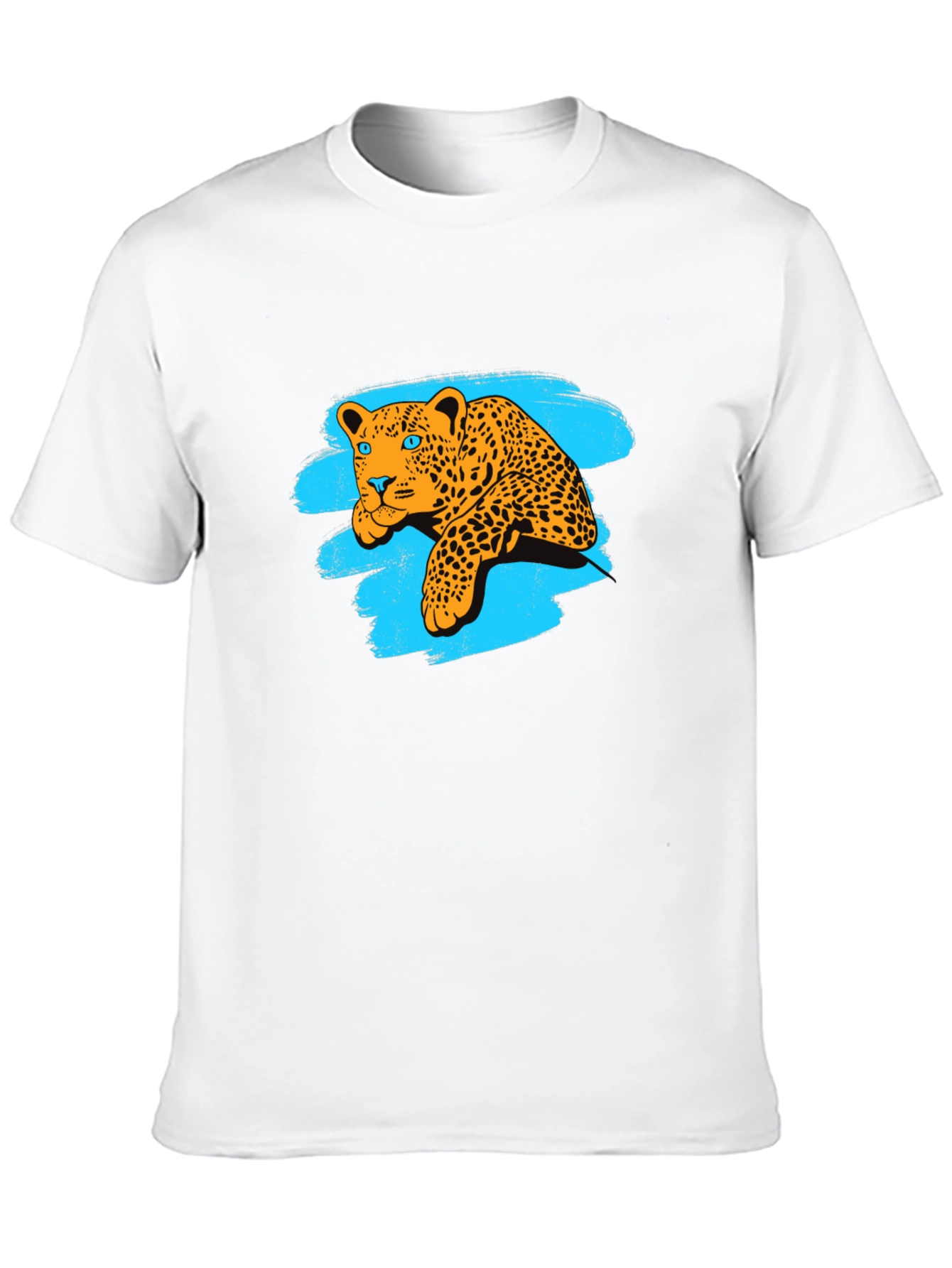 Leopard Graphic Black Tee